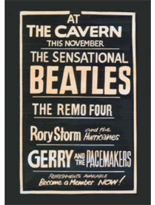 Postcard - The Beatles 1961 poster