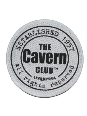 White round Cavern Club logo sew on patch