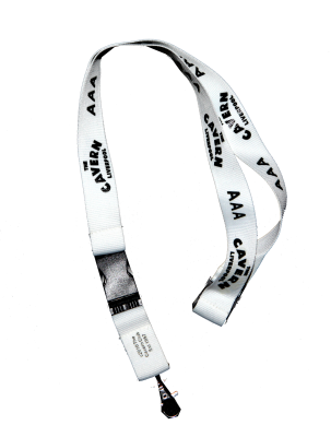 White Cavern Club lanyard