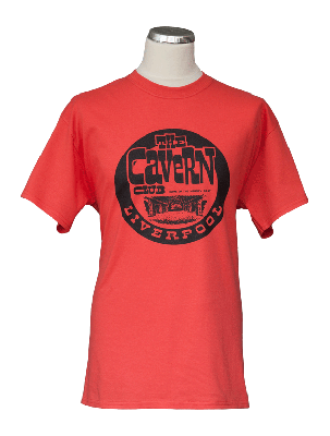 Men's Cavern Club Red Vintage logo T-Shirt
